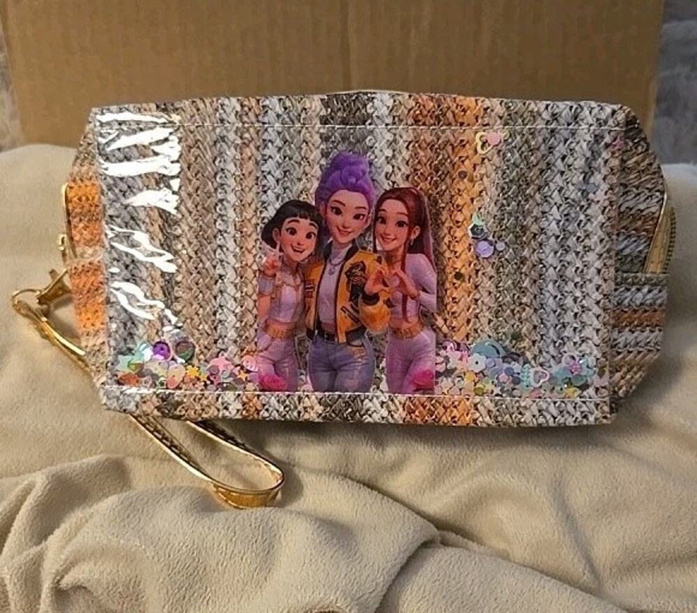 Kpop Demon Hunters Pencil Pouch – 4"x9" NOT Made Of Fabric